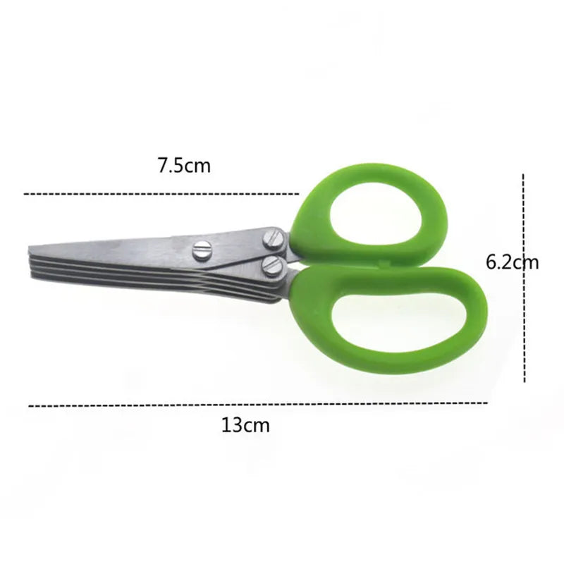 Muti-Layers Kitchen Scissors Stainless Steel Vegetable Cutter