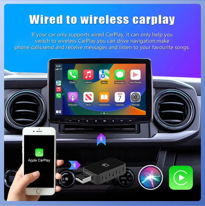 Wired to Wireless CarPlay Adapter for any car