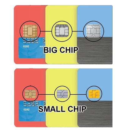 Film Cover Sticker Case for Small Chip Credit Debit Card