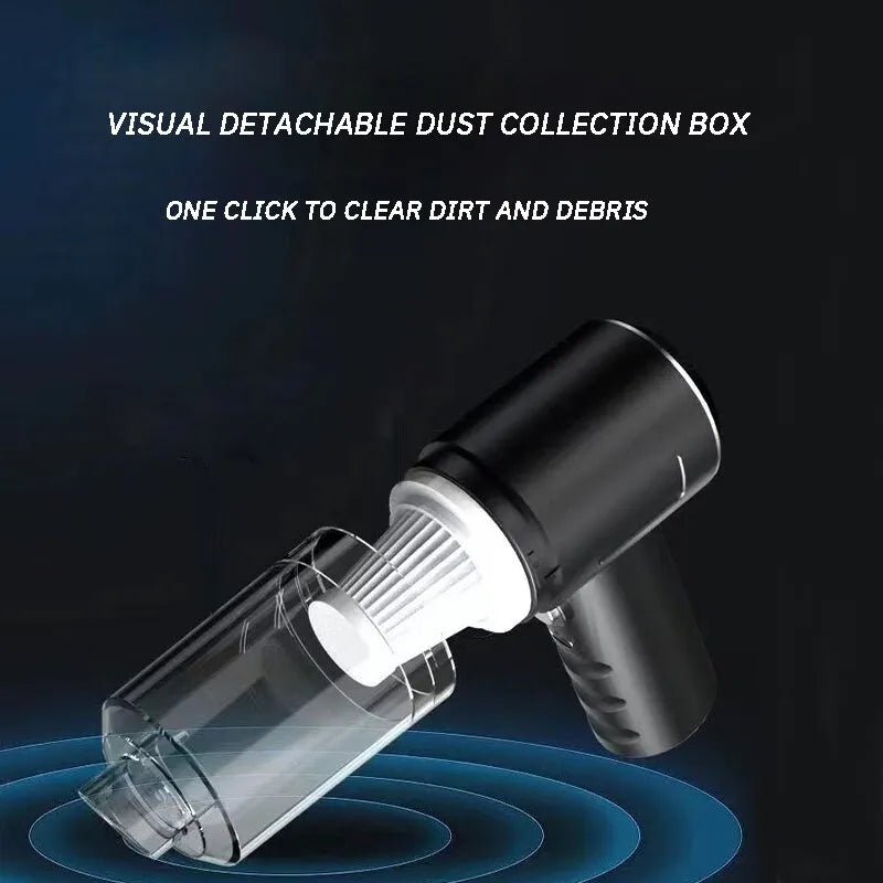 Combination Vacuum Cleaner USB Charging Car Household Vacuum Cleaner Small Car with Fully Automatic High Power Powerful Cleaning