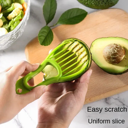 3 In 1 Avocado Slicer Shea Corer Butter Fruit Peeler C